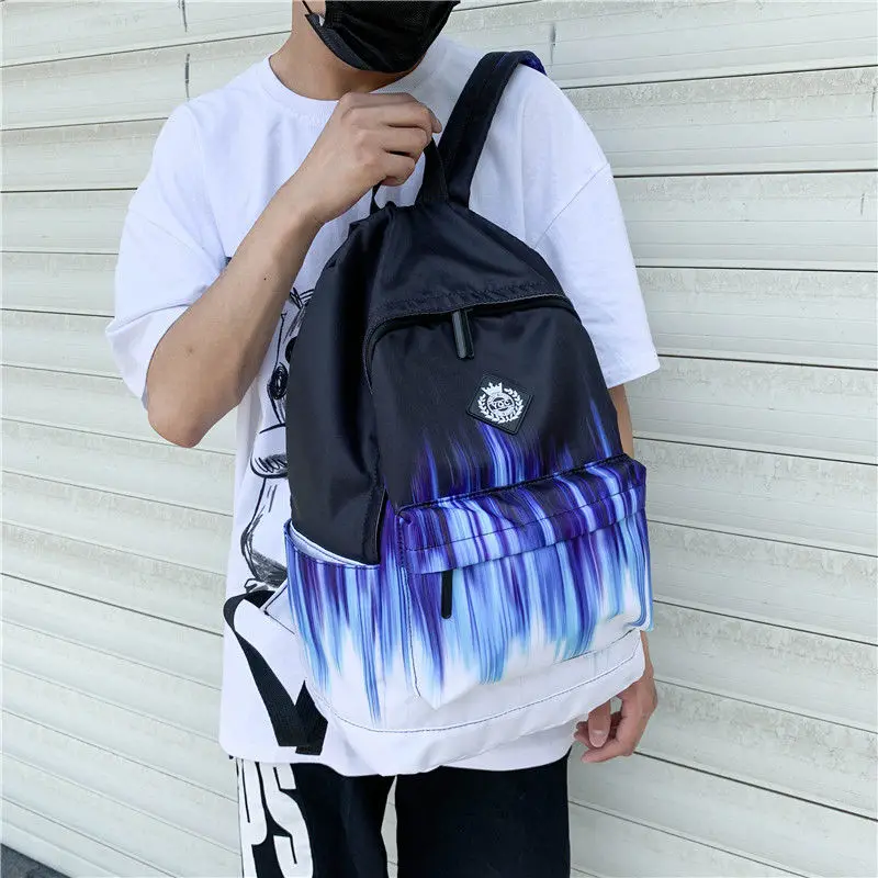 Splashed Ink Black White Bakcpack Designer Satchel Unisex Casual Daypack School Bags For Teenage Girls Boys College Schoolbag