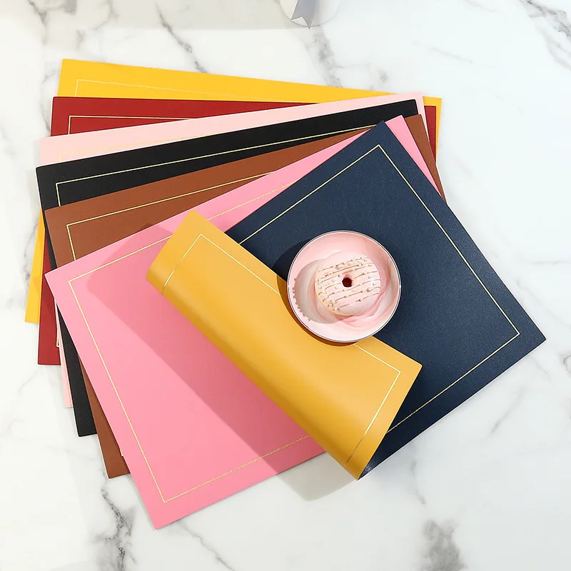 Two-color Leather Placemat Front and Back Double-color Thermal Insulation Anti Scalding Anti Oil Stains Dining Table Decor Mat