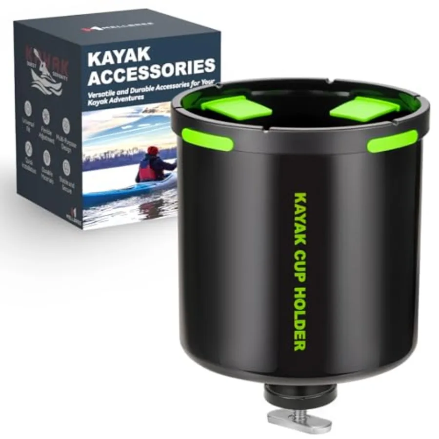 

Kayak Cup Holder, Anti-Toppling Fishing Drink Holder Kayak Accessories Track Mount for Fishing, Fish Bait Storage, Phone Holder