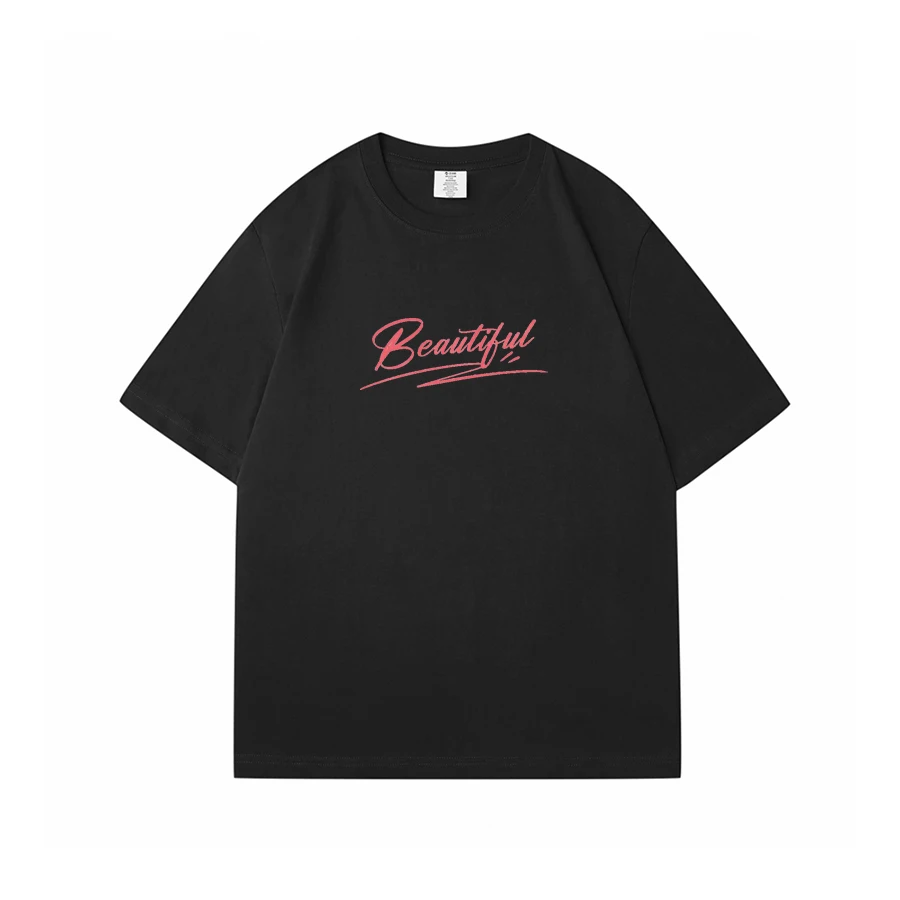 

Женские белые хлопковые футболки на лето, женские летние футболки с красивым принтом и короткими рукавами, женские розовые топы с круглым вырезом