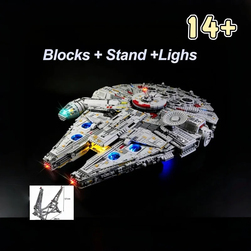 

2025 Stock 7541 Pcs home decoration Compatible 75192 05132 Desktop ornament festival Gifts For Kids Birthday Gift