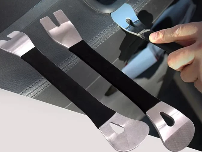 Stainless Steel Pry Plate Car Interior Panel Trim Removal Tool for Vehicle Conversion Installation
