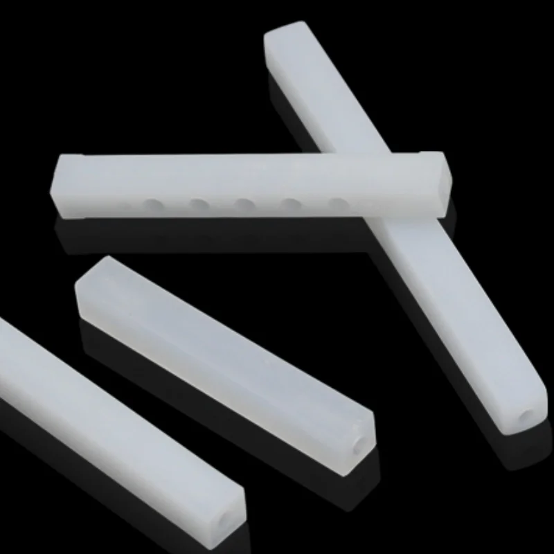 10pcs/lot White Plastic Square Column Support Pillar Model Toy Support Material 5x5mm Install Chassis Bracket