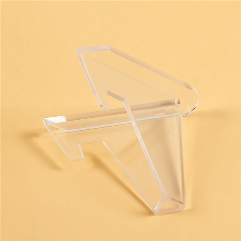 

KYCOR-60Pcs Clear Acrylic Coin Display Stand Holders Small Easel Rack Card Commemorative Challenge Coin Capsule Holder Support