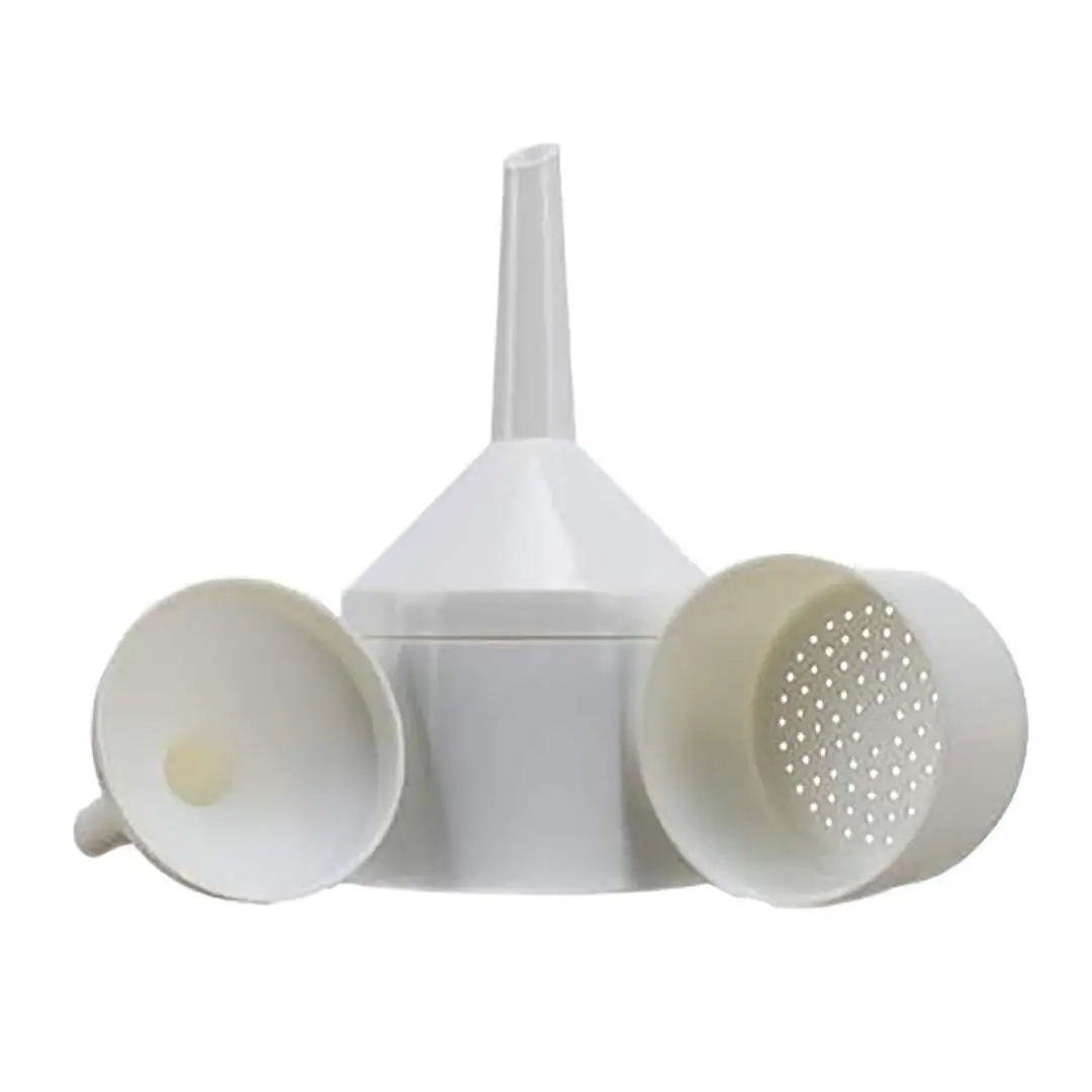 Plastic Funnel PP Detachable Buchner Funnel 50mm/75mm/90mm For School Experiment，white，1Piece