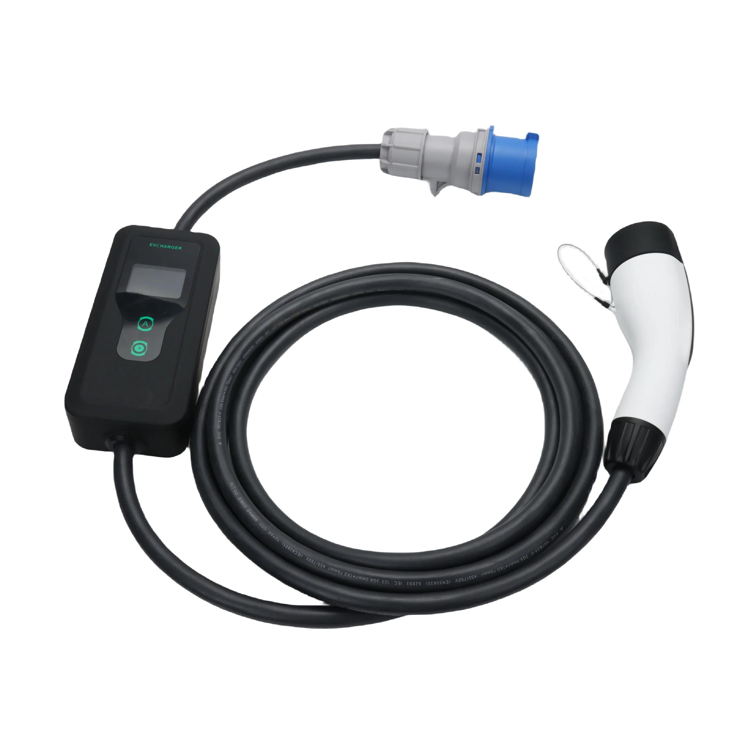 2026 New Type 7kW AC 220V IP65 Electric Car Charger Type 2 Home 32A Fast EV Charging Station UK Plug