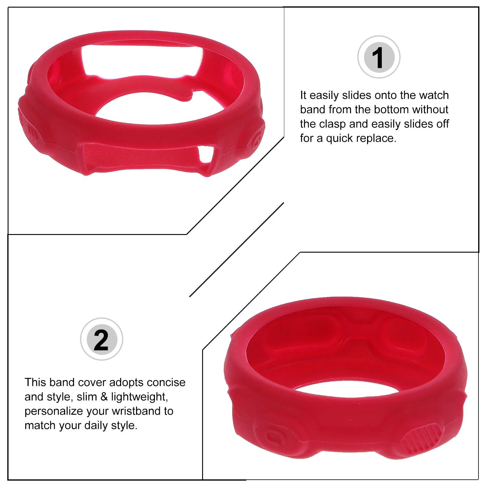 Funda protectora de silicona para Forerunner 235 735xt, funda delgada y ligera a prueba de golpes, resistente a los arañazos, 4 Uds.