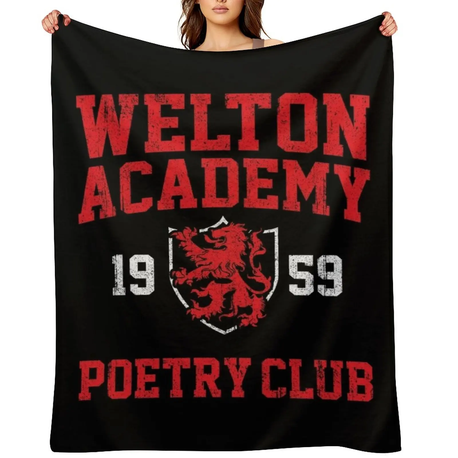 

Welton Academy Poetry Club Throw Blanket Weighted Retros cosplay anime Picnic Blankets