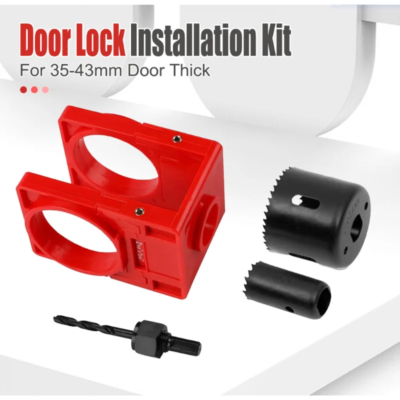 Multi-functional Ball Lock Drill Bit Set for Wooden Door Lock Installation