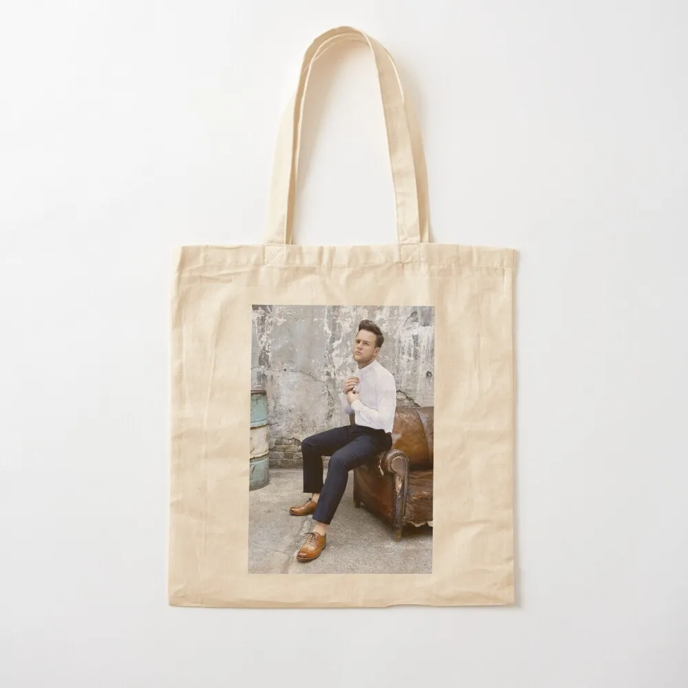 Olly Murs White Tote Bag university shopper bag hand bags Women's shopper bag canvas tote