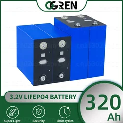 3.2V Lifepo4 320AH Battery Lithium iron phosphate Cell DIY  12V 24V 48V Battery Pack for RV Golf Cart Boats Solar Energy Camping