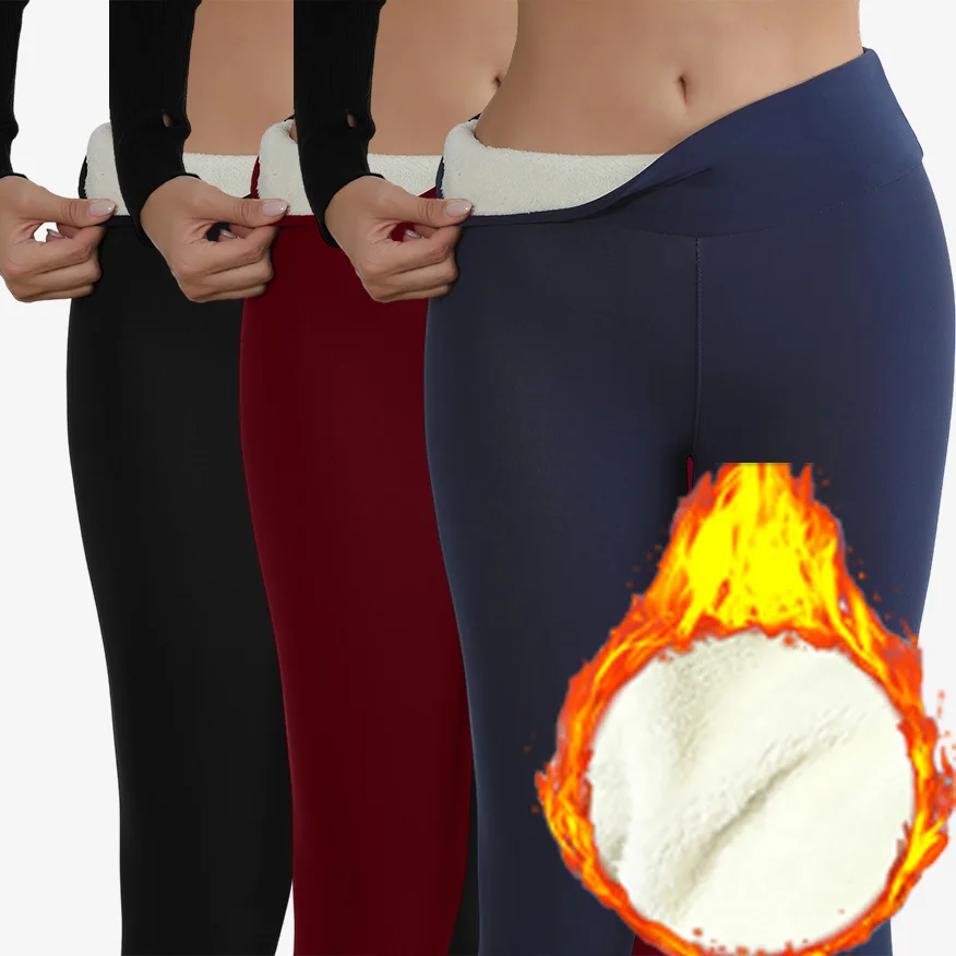 

Супер теплые зимние леггинсы, женские узкие эластичные леггинсы с высокой талией, предотвращающие холод, бархатные леггинсы, красивые повседневные теплые брюки на открытом воздухе