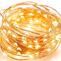 LED Fairy Lights Copper Wire Battery Powered String Light for Christmas Wedding Party Bedroom Indoor Decor Creative Decoration