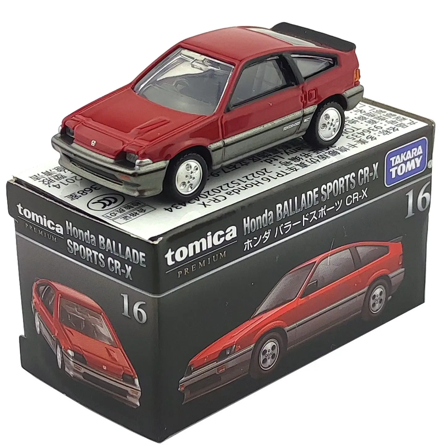 TAKARA TOMY Tomica Diecast Alloy Car Honda CR-X Coupe Black Box TP16 936435 Premium Edition