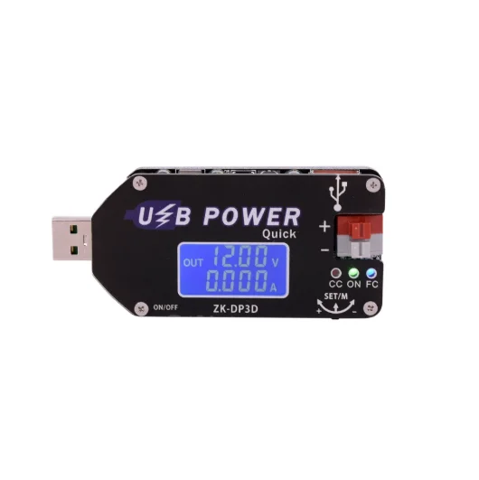 CNC USB adjustable voltage regulator power module, constant voltage and constant current mobile boost line fan speed controller