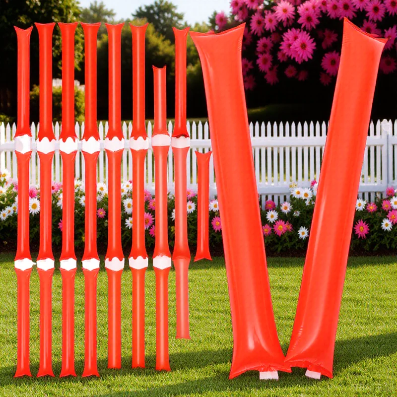 

40pcs Inflatable Cheer Sticks Noise Makers For Concerts Sports Events Party Favors Team Spirit Stadium Noisemakers Ring Bell