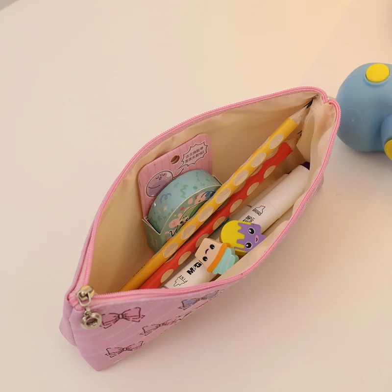 Sanrio Pencil Case Pu Waterproof Cinnamoroll Hello Kitty Kuromi Melody Cartoon Pen Bag Kindergarten Opening Gifts Children Toys