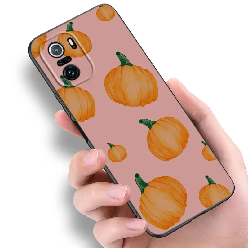 Autumn Leaves Fall Phone Case For Xiaomi Mi 10T 11 12 Lite 11i 11T 12X 12S POCO F4 X3 X4 GT NFC F3 M3 M4 Pro 5G Soft Black Cover