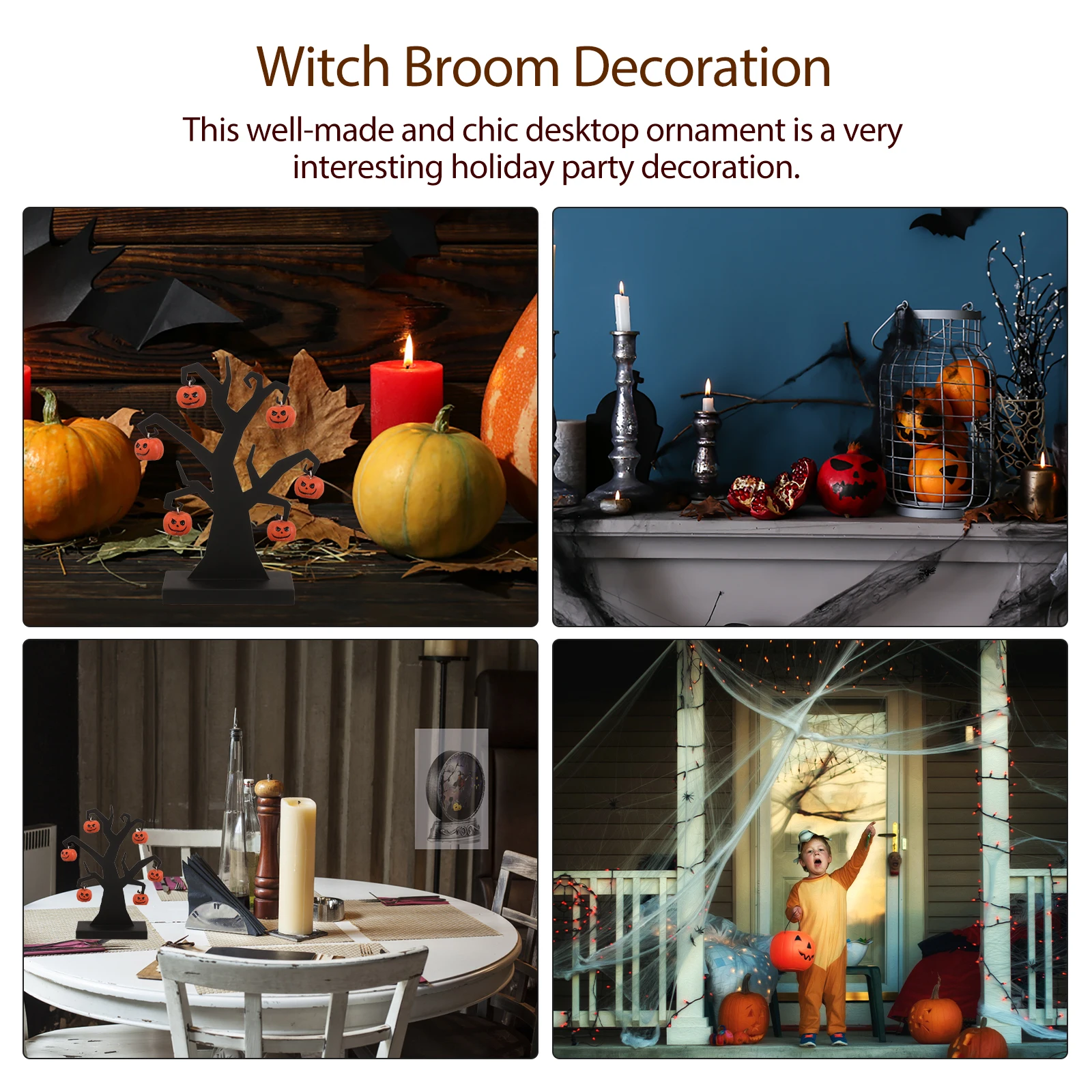 

Lovely Iron Table Centerpiece Ghost Party Decoration Desktop Ornament Festival Atmosphere Sign Halloween Table Decor Craft Iron