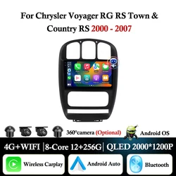 for Chrysler Voyager RG RS Town & Country RS 2000 - 2007 Android Auto Carplay Car Radio Multimedia Player GPS Navi DSP Stereo
