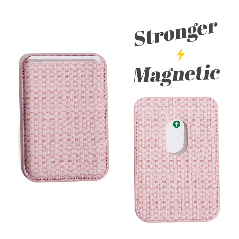 Texture Leather Magnetic Wallet Card Holder For iPhone 12 13 14 15 16 Pro Max Magsafe Cover