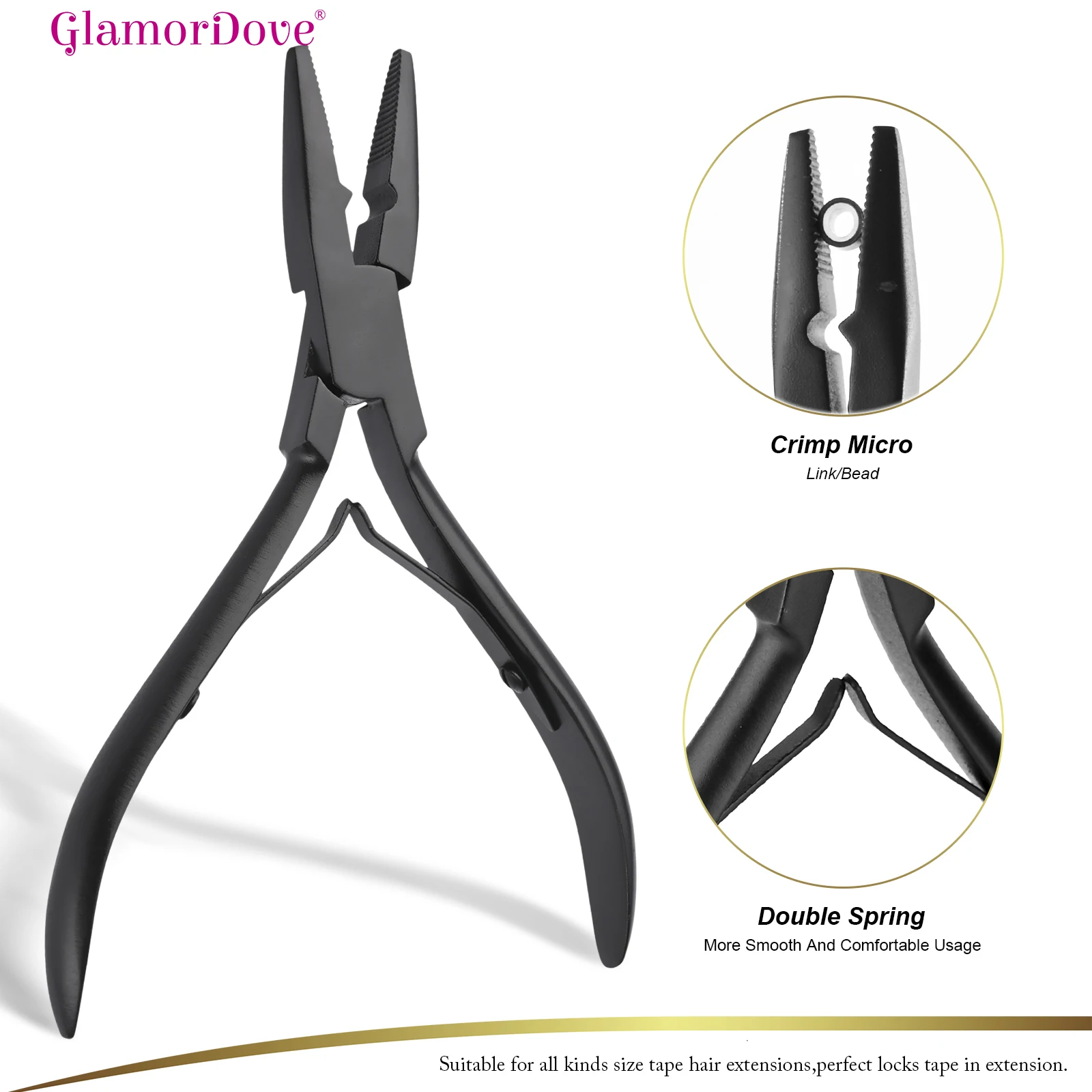 Hair Extension Plier set Micro Ring Application Pliers Micro Beads Closer Opener Plier Hair Loop Tool Sewing Scissors