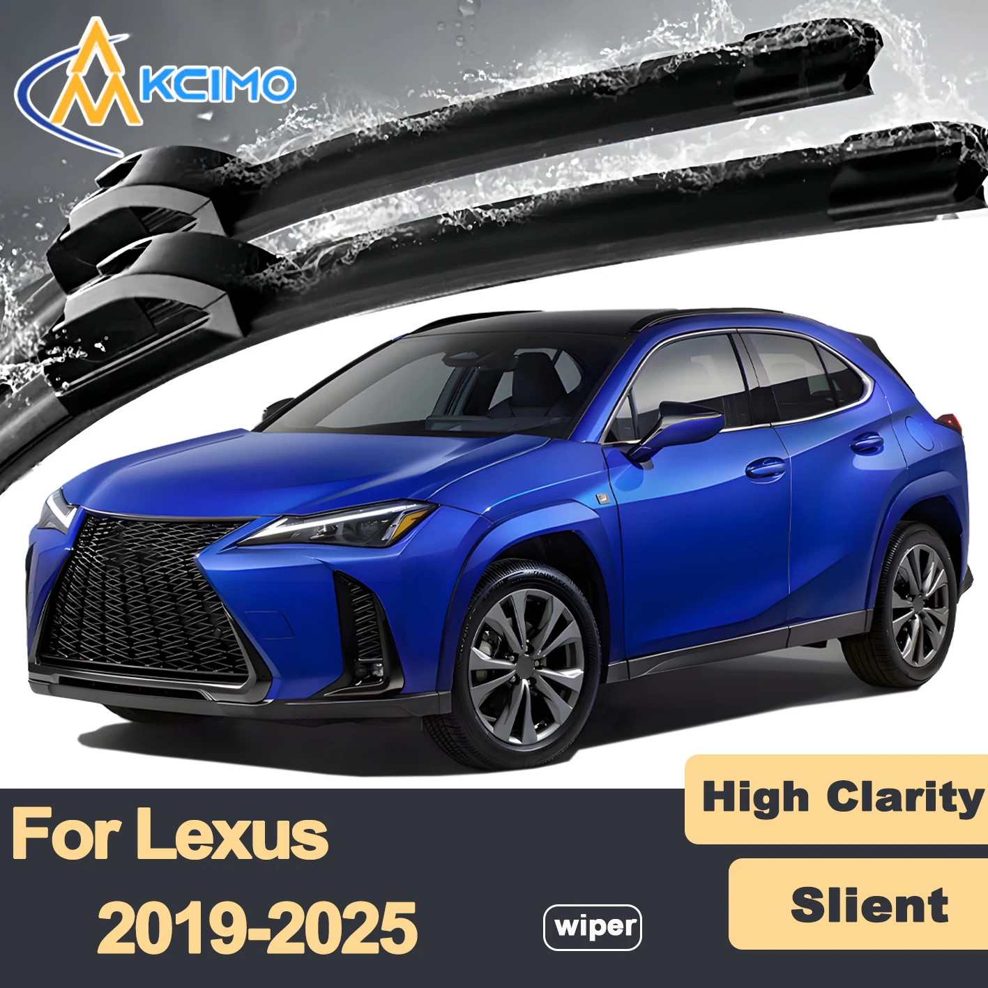 

Premium Rubber Durable Silent Windshield Wiper Blades 2pcs for Lexus UX ZA10 2019-2025 Front Wiper Blades Set