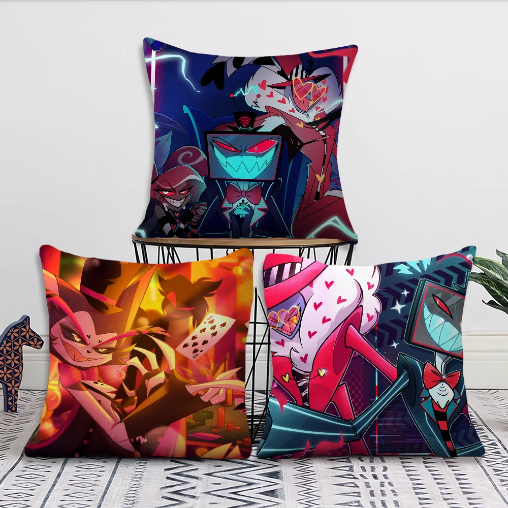 

H-Hazbin Cartoon H-Hotel Decoration Room Home Sofa living Office Car Nordic Simplicity Pillow Cover