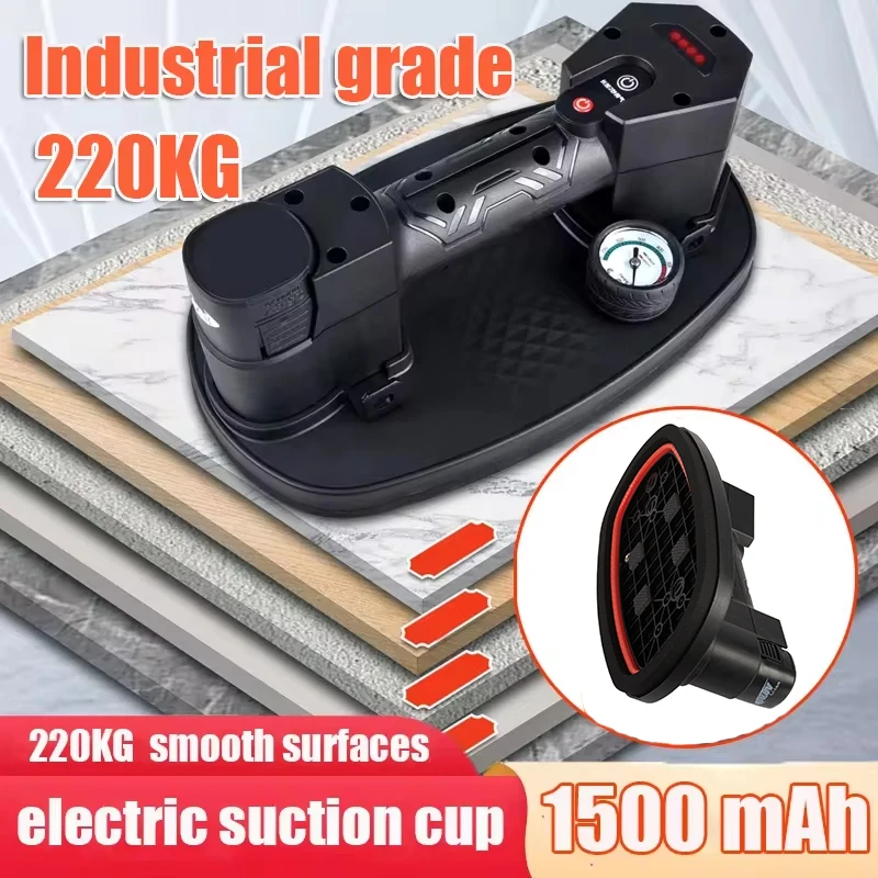 220kg Industrial Grade Electric Vacuum Suction Cup Large Surface Adsorption Fast Handling Lifter Vacuum Lifting Tool Box Pack