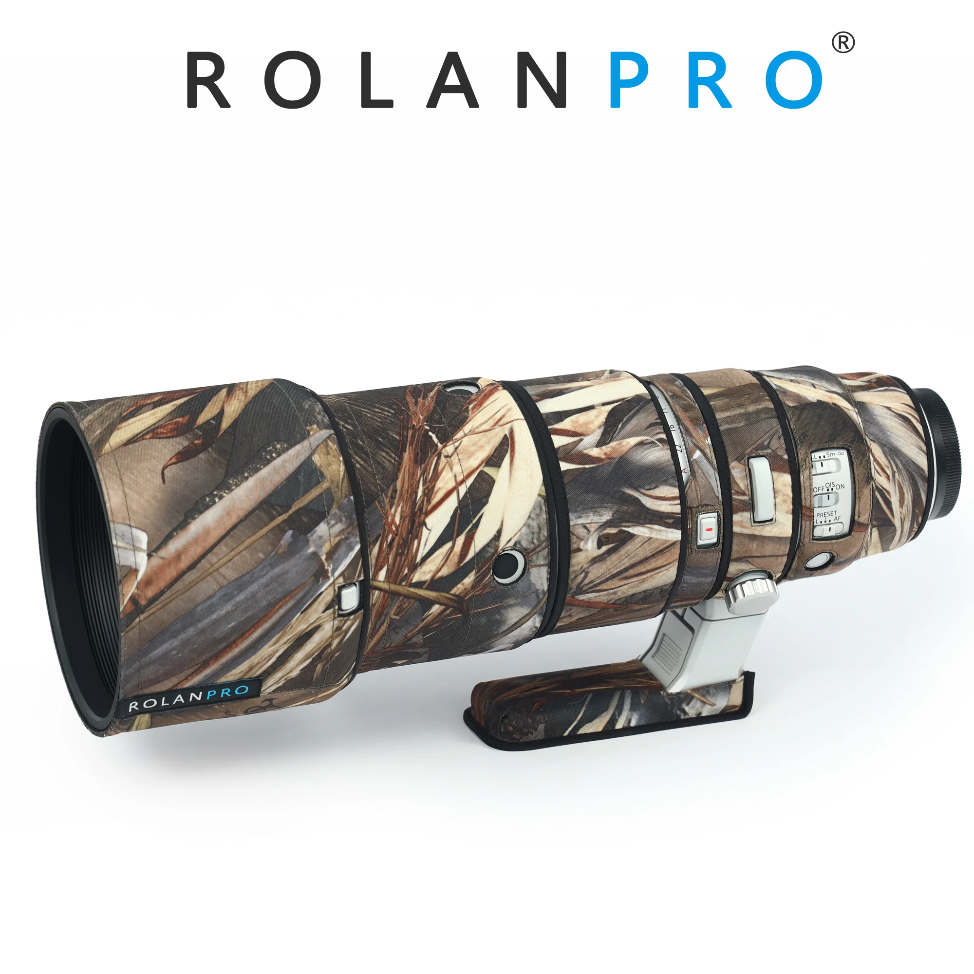 ROLANPRO Waterproof Lens Coat for FUJI FUJINON XF 500mm F5.6R LM OIS WR Camouflage Lens Cover Guns Case Lens ProtectiveSleeve