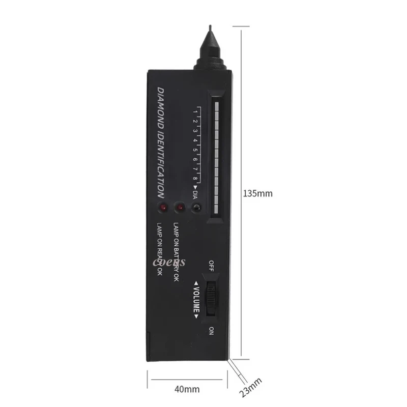 High Accuracy Diamond Tester Gemstone Gem Selector Jewelry Watcher Tool LED Diamond Indicator Test Pen