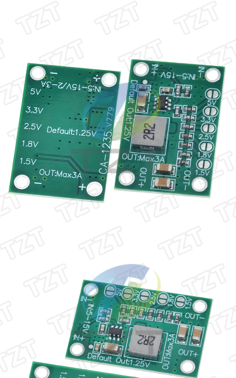CA1235 3A Einstellbares Leistungsmodul CA-1235 Buck-Leistungsmodul 1,25V 1,5/1,8/2,5/3,3V 5V Ausgang 5-16V Eingang Step-Down Netzteil – Detail 2