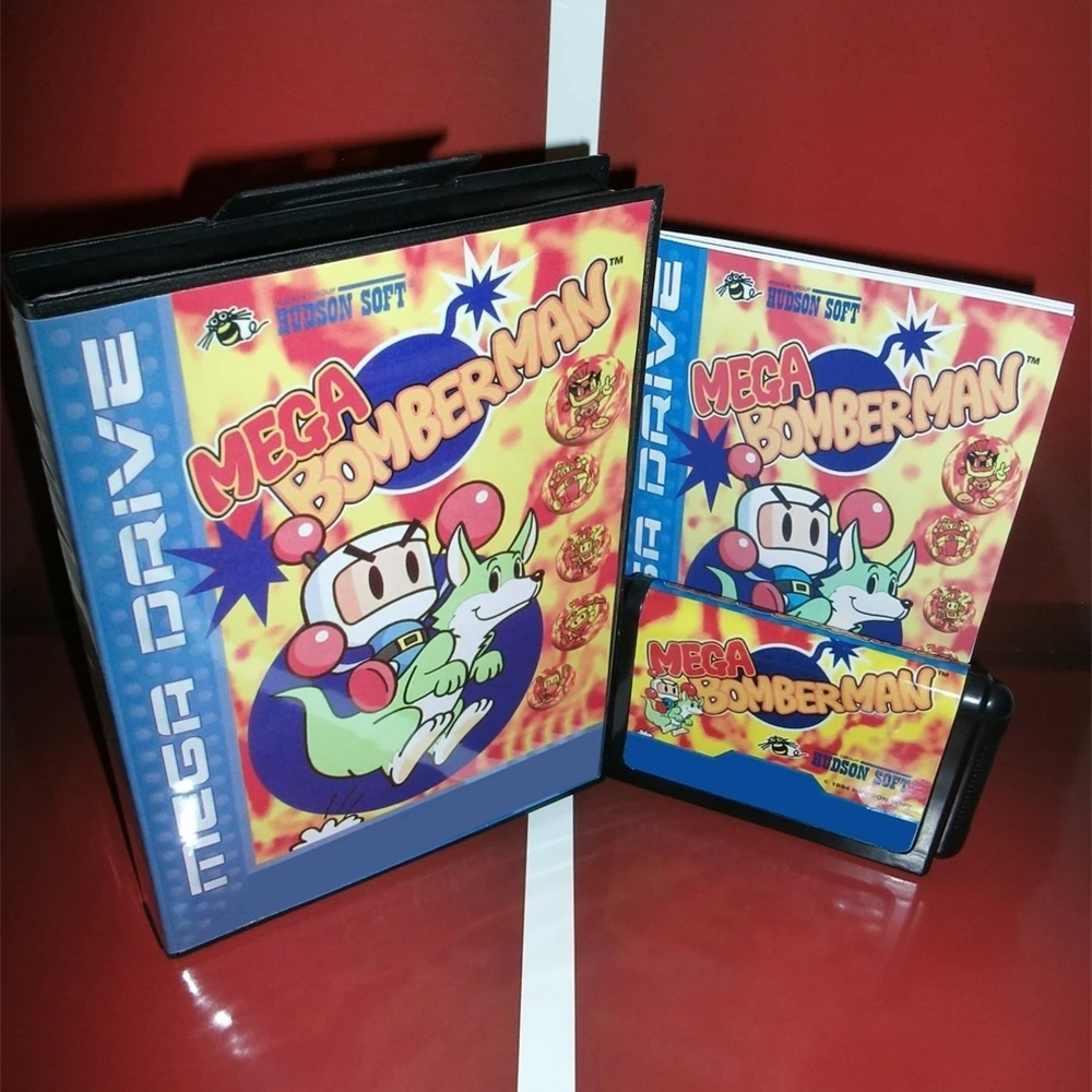 New Arrival Mega Bomberman With EU Box And Manual Book 16Bit MD Game Card For Sega MegaDrive/ Genesis