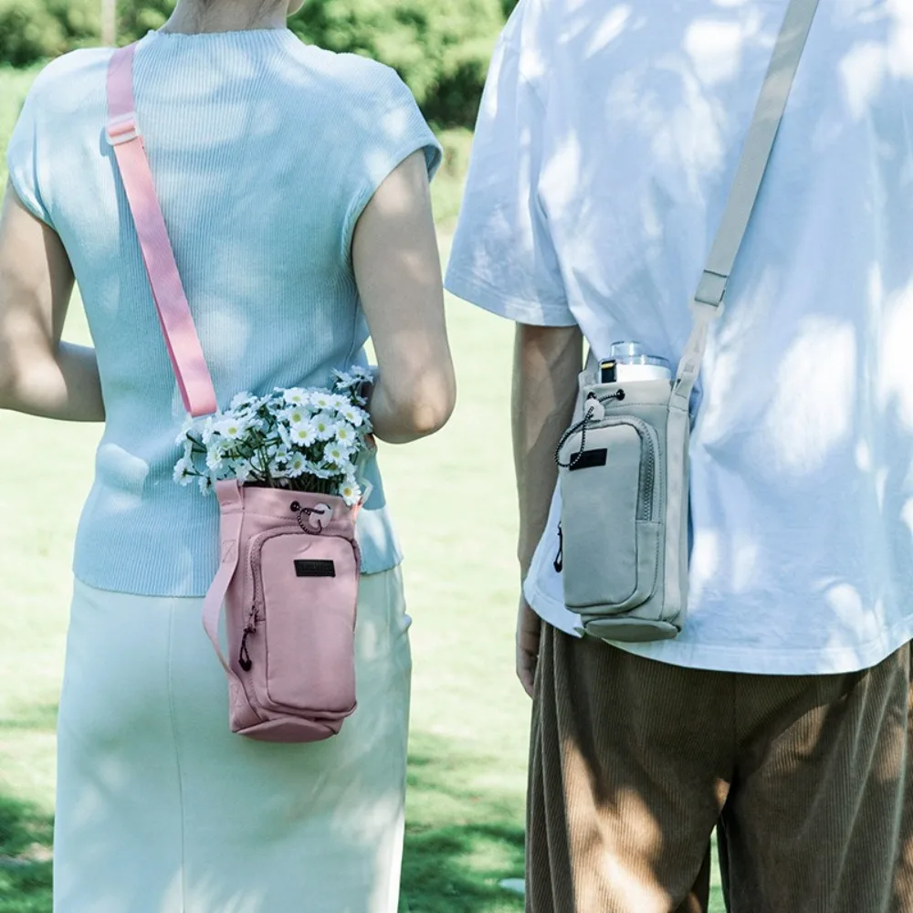 

With Adjustable Shoulder Strap Water Bottle Bag Portable Waterproof Cup Insulated Protective Cover Durable