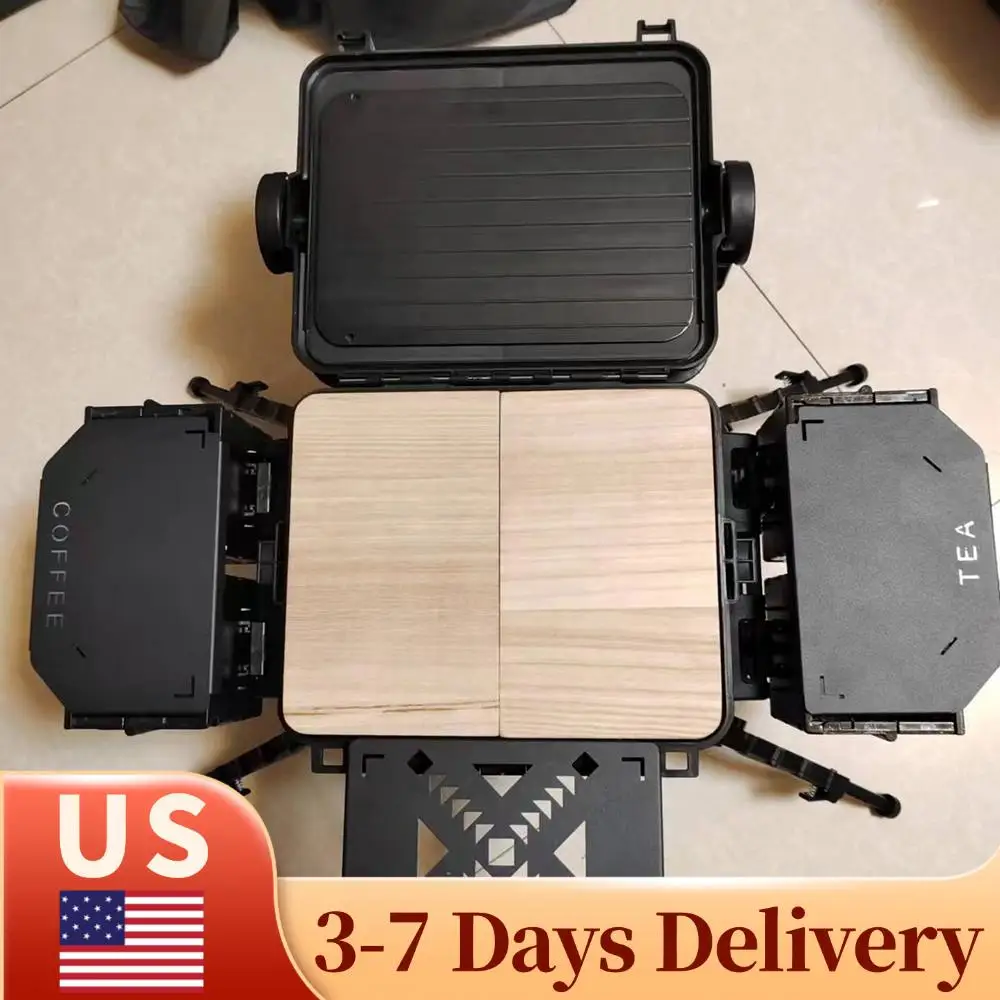 

Складная столешница для тяжелых условий эксплуатации, металлическая мини-полка, подходит для ланч-бокса Stanley 9.4L