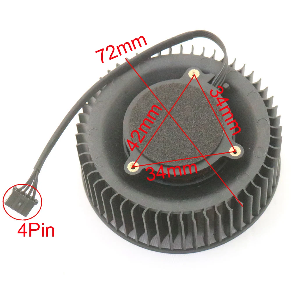 TH7525B2H-PAA02 12V 1.8A 72mm 42*34*34mm VGA Fan For GALAXY RTX2080 2080S 2080ti Classic TURBO Graphics Card Cooler Cooling Fan