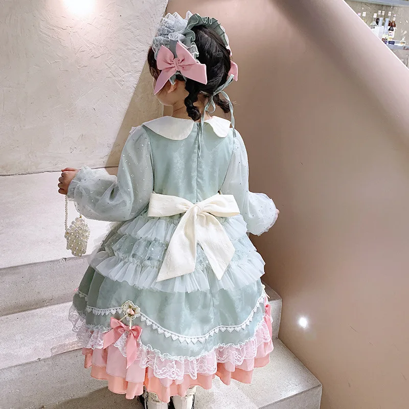 Dress Girls Baby Cute Lolita Style Birthday Party Dress Bridesmaid Wedding Dresses Princess Vestidos Autumn Costume for Girl