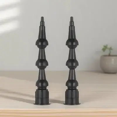 2Pcs Extendable Caulking Tool Kit Bendable ABS Caulk Nozzle for Hard to Reach Spaces Bathtub Windows Doors 360 Degree Sealing
