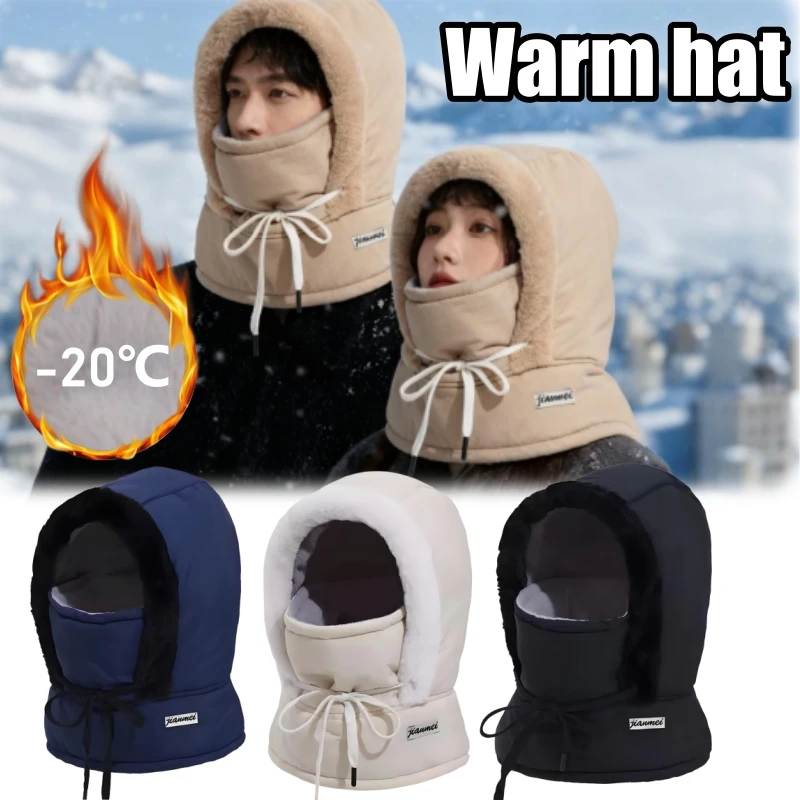 Winddichte Thermische Schneemaske Sturmhaube für Wintersport Fleece-Gefütterte Gesichtsmaske für Kaltes Wetter Skifahren Outdoor-Aktivitäten