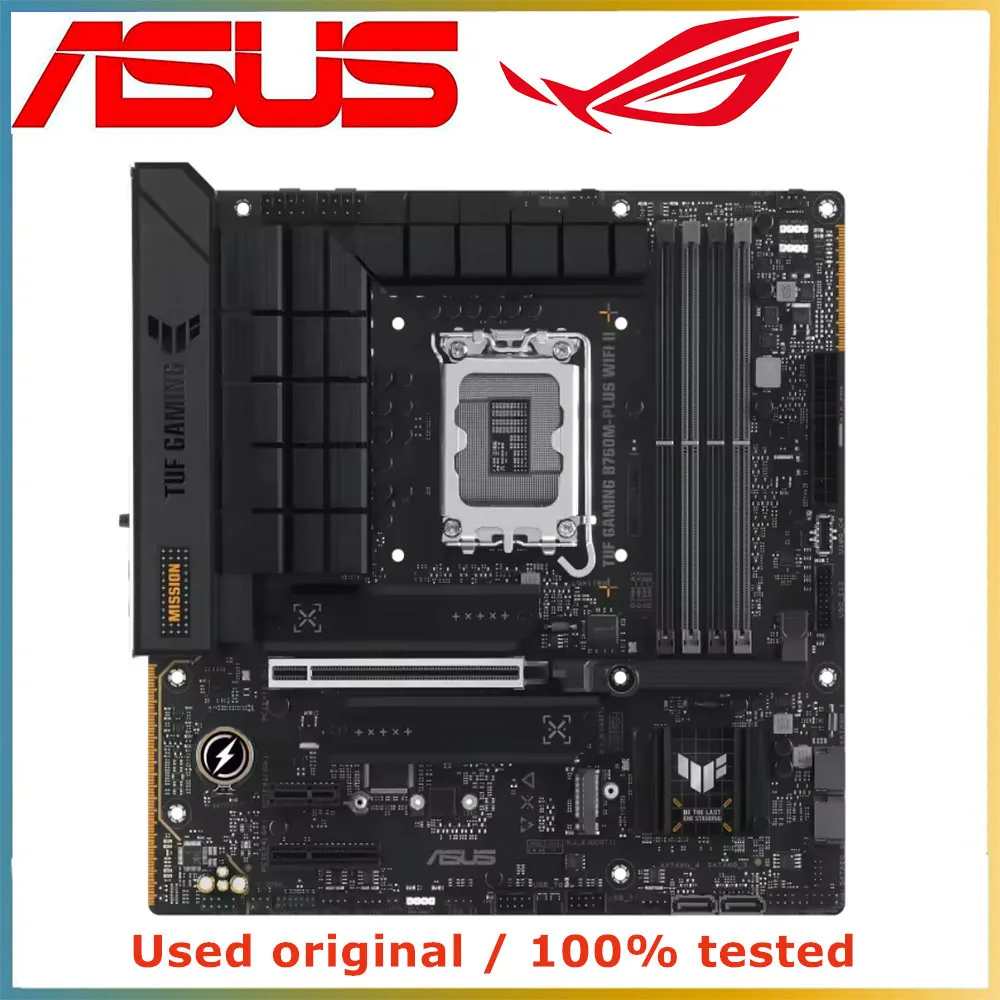 For ASUS TUF GAMING B760M PLUS WIFI II Motherboard LGA1700 DDR5 PCIe 5.0 PCIe 4.0 M.2 Wi-Fi 7 USB3.2 Gen2 Type-C Desktop Intel
