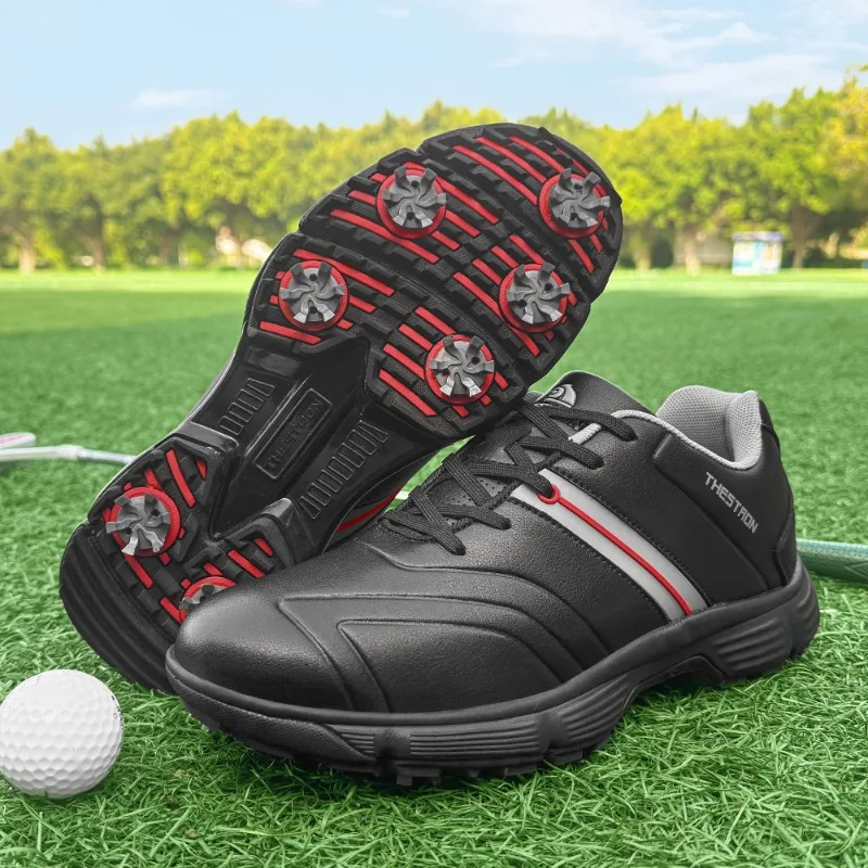 Spikes Golf Shoes Men Professional Golf Sneakers Outdoor Walking Footwears Male Gym Shoes