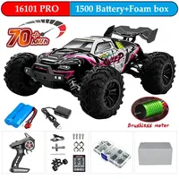 1:16 70KM/H Or 50KM/H 4WD RC Car With LED Remote Control Cars High Speed Drift Monster 4x4 Truck for Kids vs Wltoys 144001 Toys