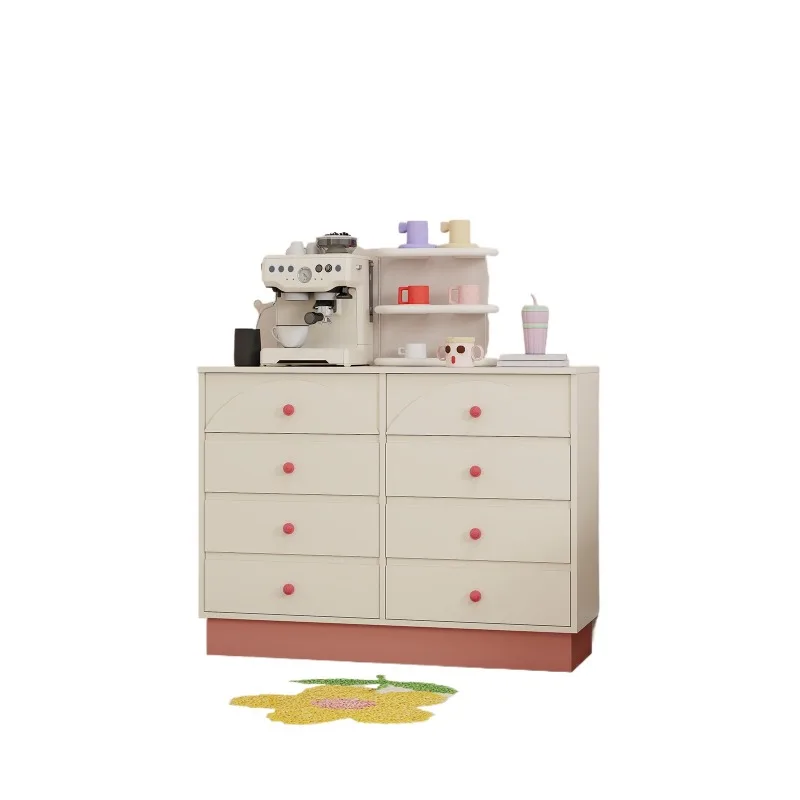 

Французский ретро-комод, тумба для хранения в гостиной, прикроватный декор, кремовый стиль