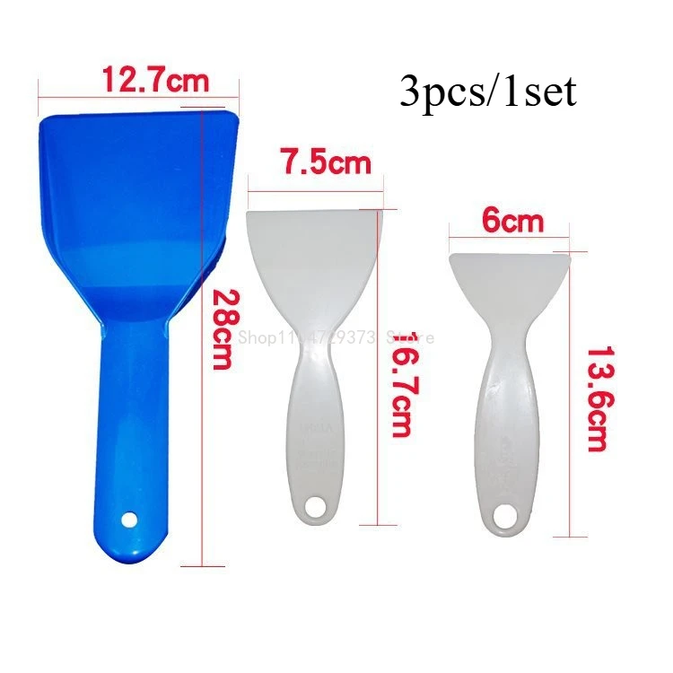 

3 шт./1 компл., набор скребков для льда, прочные инструменты для холодильника, инструменты для очистки, лопата для удаления мороза, детали для холодильника