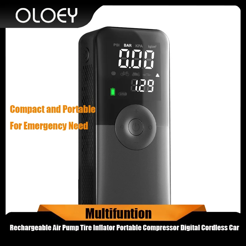 

CARSUN Rejected Air Pump Tire Inflator Portable Compressor Digital Cordless Car Tire Inflator For Bicycle Balls