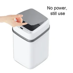 Kitchen Trash Bin 13L Bathroom Touch Trash Can In The Toilet Smart Garbage Bucket Waste Bins Dustbin Smart Trash Can Kitchen*