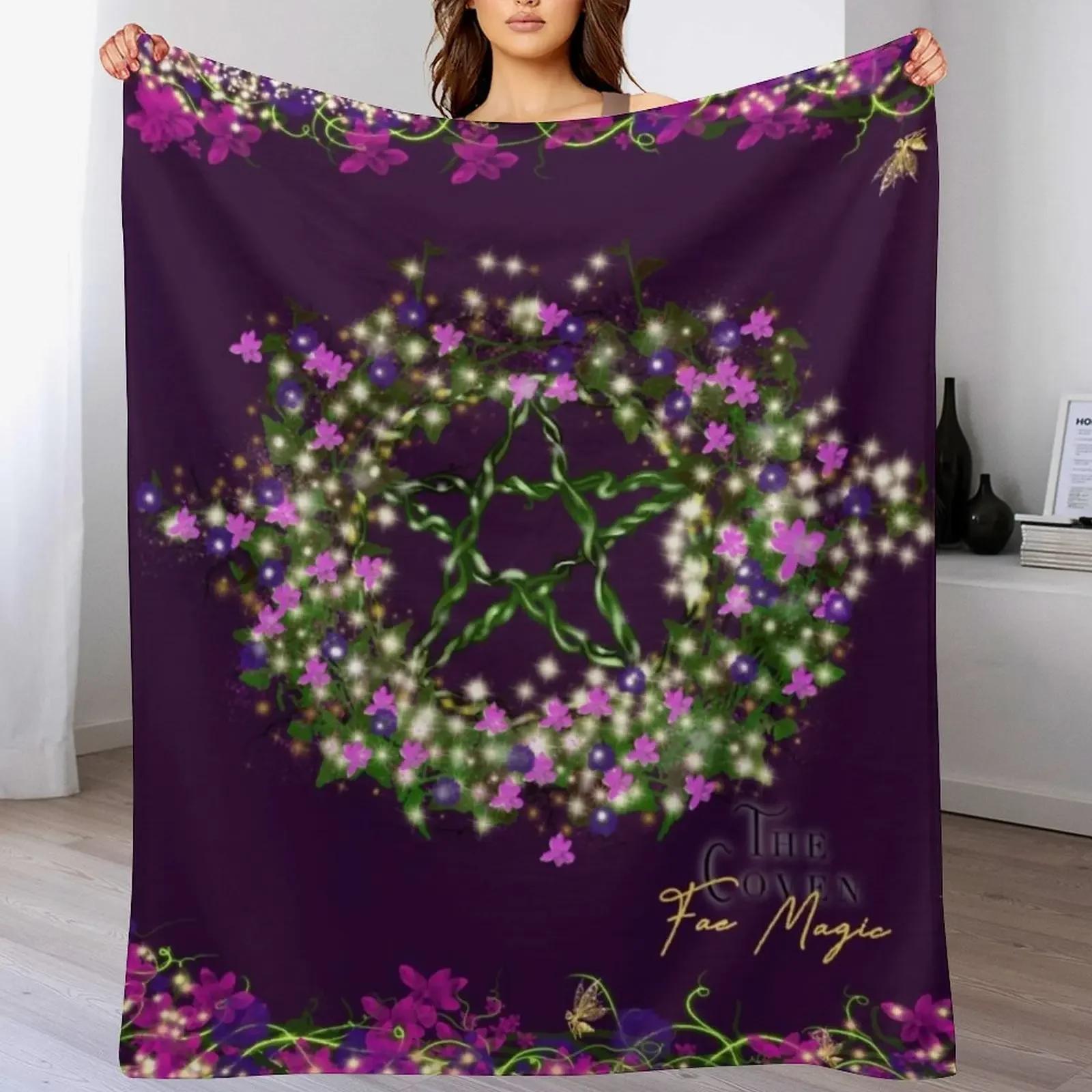 

Fae Magic Throw Blanket funny gift Winter beds For Sofa Thin Designers Blankets