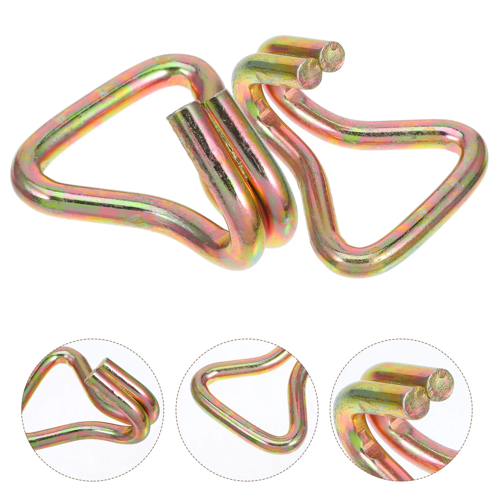 

4 Pcs Cargo Fixed Hook Binding Straps for Scooter Fixing Garage Hooks with Heavy Duty Bikes Tie down