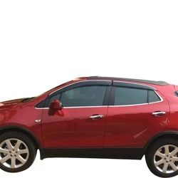 For Opel Mokka 2013-2018 Wind Deflector Chrome Rain Window 4 pcs Car Auto Accessory