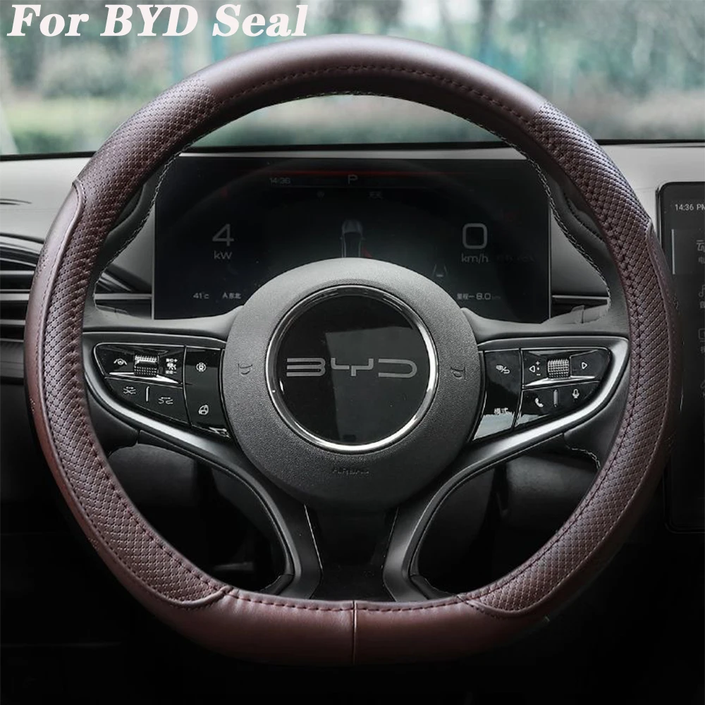 

For BYD Seal 2023 model year special car steering wheel handle cover leather steering wheel cover